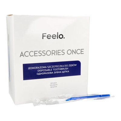 Szczoteczki jednorazowe bez pasty 100 szt. Feelo