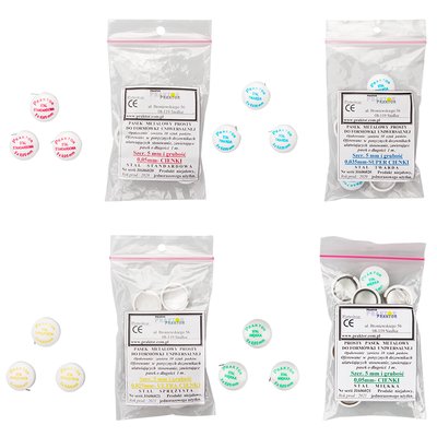 Pasek metalowy prosty do formówki 10 szt. Praktor - 0,050 mm - stal miękka