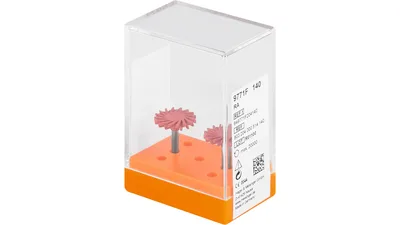 Diamantpolierer 9771 - Packung 2 Stück gelb extra fein, RA, Figur Twist, 1,6 mm, ISO 140