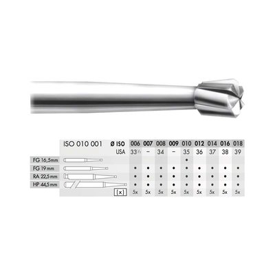 Tvrdokovový vrtáček obr.kónus RA 014 5ks