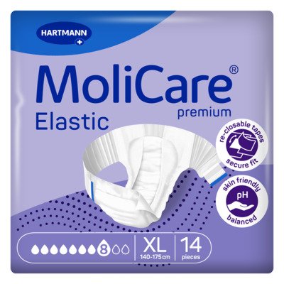 MoliCare Elastic zalepovací kalhotky 8 kapek vel. XL 14 ks