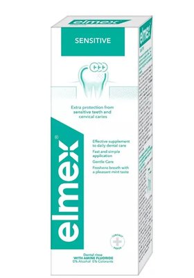 Elmex Sensitive ústní voda 400 ml zelená