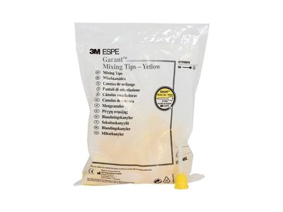 Garant míchací kanyly žluté. 50 ks