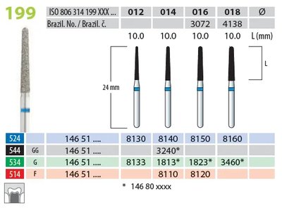 Brousek diamantovaný T 806.314.199.514.014