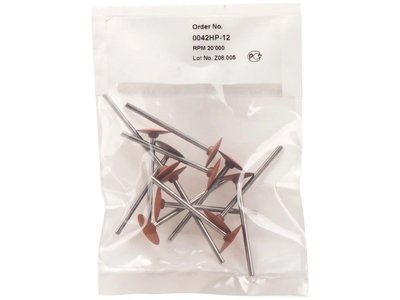 Leštící nástroje, hnědá čočka, 12ks