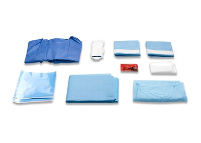 EURONDA chir.set Surgery 5 setů (2xplášť, U rouška, 2x obdelníková ochrana, ochrana hadiček a další) 270123