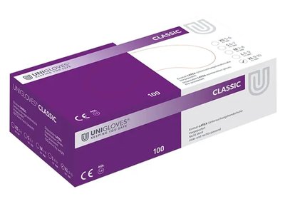 Rukavice Unigloves Comfort bez pudru XL 100ks LATEX