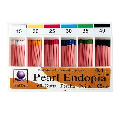 Gutaperčové čepy M.06 15-40 - 60 ks - doprodej