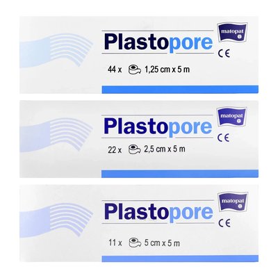 Przylepiec chirurgiczny włókninowy 5 m Plastopore - 2,5 cm x 5 m - 22 szt.