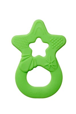 Dentistar Teether "Star", kousátko „Hvězda“ od 3 měsíců, zelené