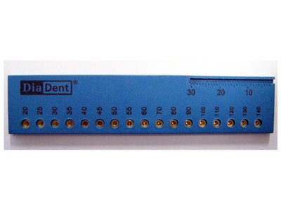 Dia GP guage kontrolní měrka pro gutaperčové čepy