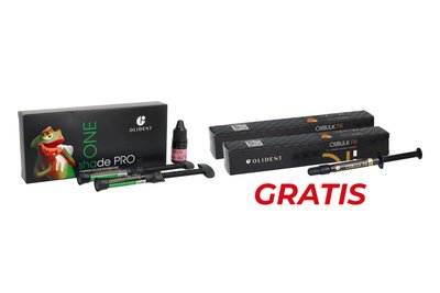 ONE Shade PRO KIT + OliBulk Fill 2 g x 2 szt. - Medium Olident GRATIS