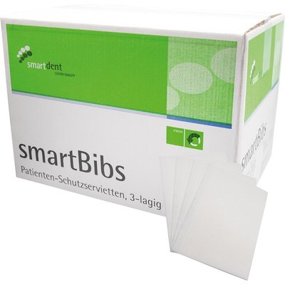 smartdent smartBibs 33 x 45cm Bílá 500ks