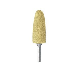 Gumki do akrylu D+Z żółty płomyk zaokrąglony (do polerowania końcowego, na prostnicę)