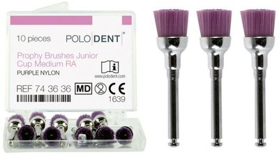 POLODENT Prophy Brushes Junior Cup střední fialové