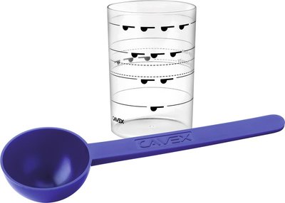 Cavex Puderlöffel + Messbecher