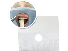 Einweg Gesichtsabdeckung - Packung 50 Stück weiß