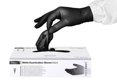POLODENT nitrilové rukavice Black - XL