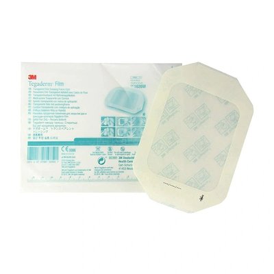 Náplast fixační I.V. kanyl Tegaderm, transparentní, sterilní, 10 x 12 cm, 50 ks