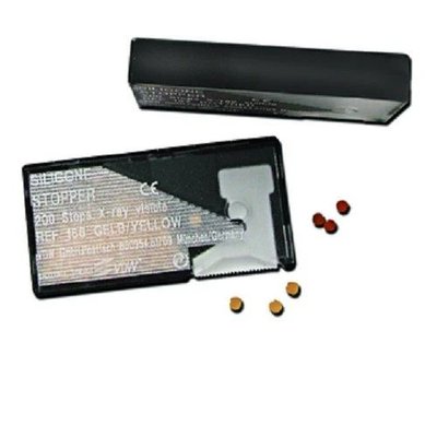 Stopery silikonowe VDW czarne 31mm 200szt/opak.