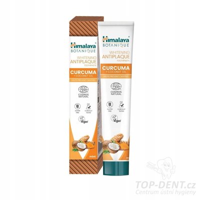 Himalaya Botanique Curcuma zubní pasta kurkuma a kokosový olej, 75ml
