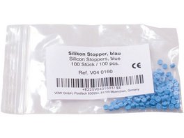 SILIKON STOPPER - Packung 100 Stück blau