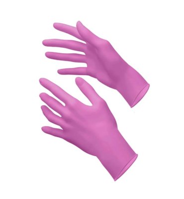 Akzenta Nitrile Gloves - Colour Collection - Pink Horizon - Size M