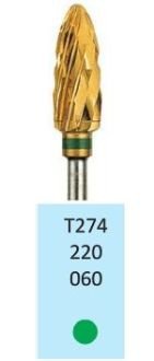 HORICO tvrdokovová fréza TiN - plamienok 6,0 mm