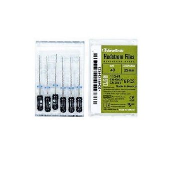 Hedstrom files 040/25mm, ruční, černá, 6ks