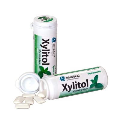 Miradent Xylitol žvýkačky SPEARMINT 30 ks