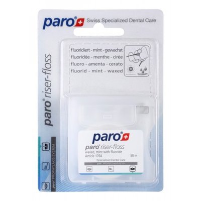 RISER-FlOSS - expandující nit, mentolová, voskovaná, fluoridovaná, 50m