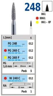 HORICO diamantové vrtáky - plamienok C ISO12