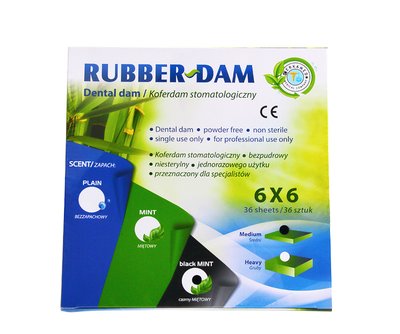 Rubber-Dam Koferdam 36 szt. Cerkamed