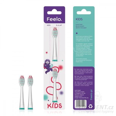 Feelo Kids Sonic náhradní hlavice dětské (3-6 let), 2ks