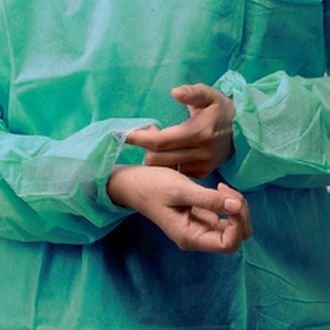 OMNIA chirurgický plášť, 50ks zelený