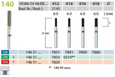Brousek diamantovaný T 806.314.140.524.014