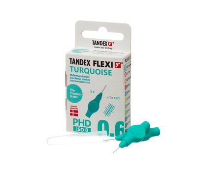Tandex Flexi 0,6 Turquoise mezizubní kartáček 6 ks