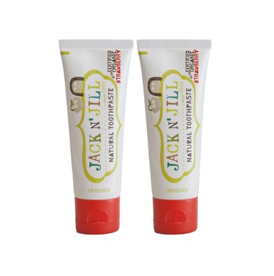 Jack N' Jill Organic Strawberry dětská zubní pasta 2x50 g