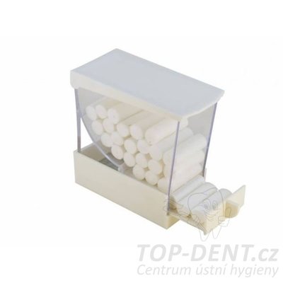 Zásobník na dentální válečky (bílý), 1ks