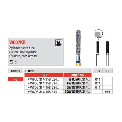 Diamant FG White Tiger GW837KR.014 (3ks/bal)
