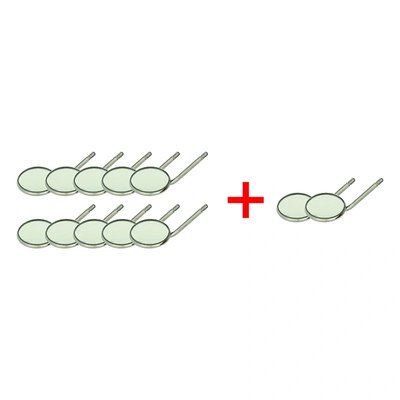 Zubní zrcátko, zvětšující, 12 ks v balení