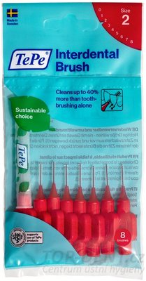 TePe ORIGINAL 2 mezizubní kartáčky 0,5 mm, 8ks