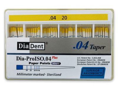DiaDent .04 - Papírové čepy, vel. 020