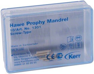 Hawe mandryl 1301 Screw-type nakręcany 10szt/op. (do gumek Prophy Cup i szczotek Prophy Brush)