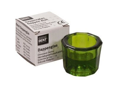 OMNI Desetihranná sklenička zelená