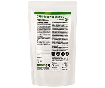ORBIS ORBI-Sept Wet Wipes S chusteczki bez alkoholu 100szt. 12x20cm