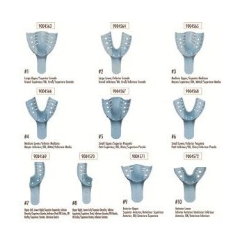 HS-Otiskovací lžíce jednorázová plastová horní velikost L 12 ks