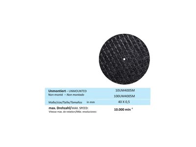 Disk na kovy, velikost 40 x 0,5 mm