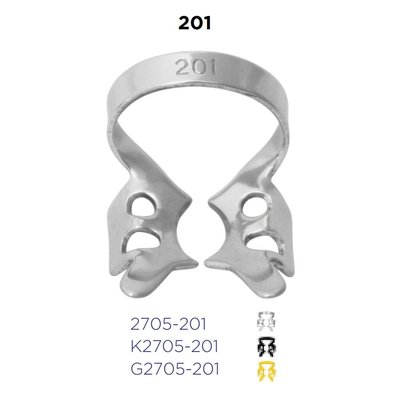 Kofferdamová spona 201 - horní molar