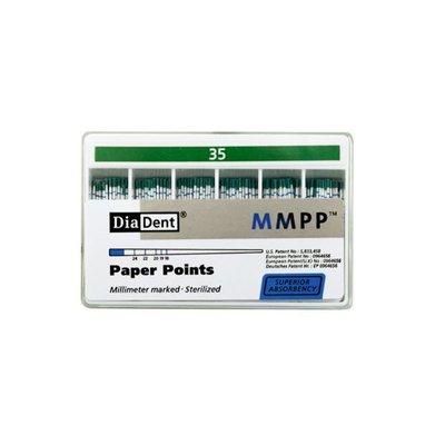 Kalibrované papírové čepy vel.035 DiaDent 0,2, 200 ks